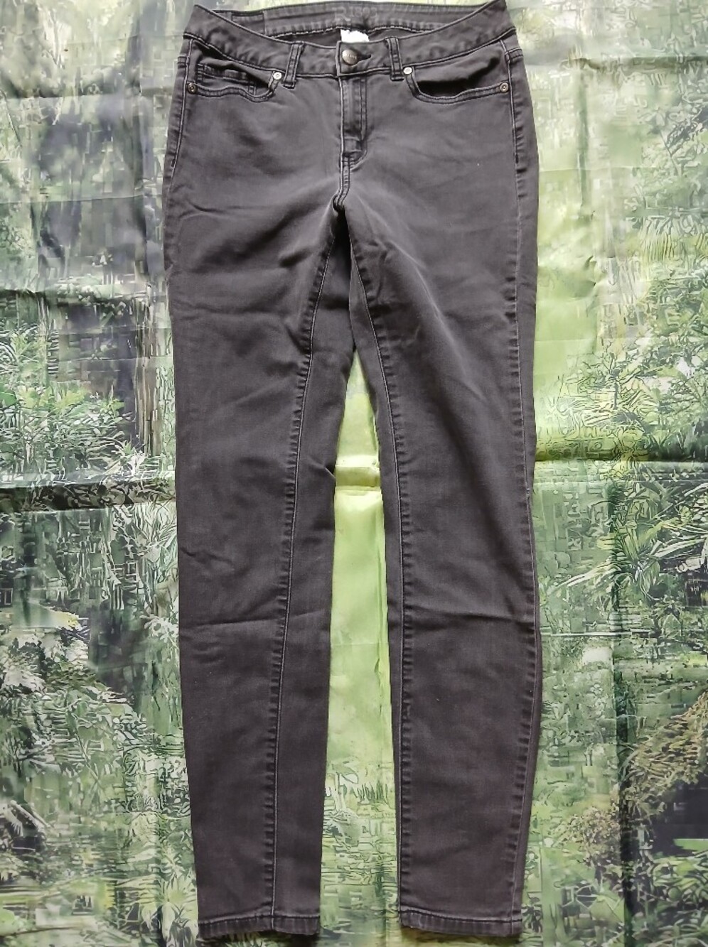 Women's Black Stretch Denim Leggings - Classic Slim Fit